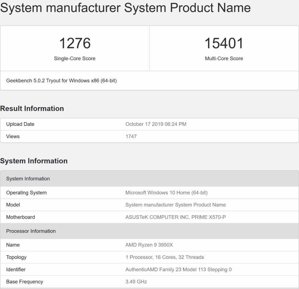 The AMD Ryzen 9 3950X destroys Intel Core i9-10980XE in benchmarks