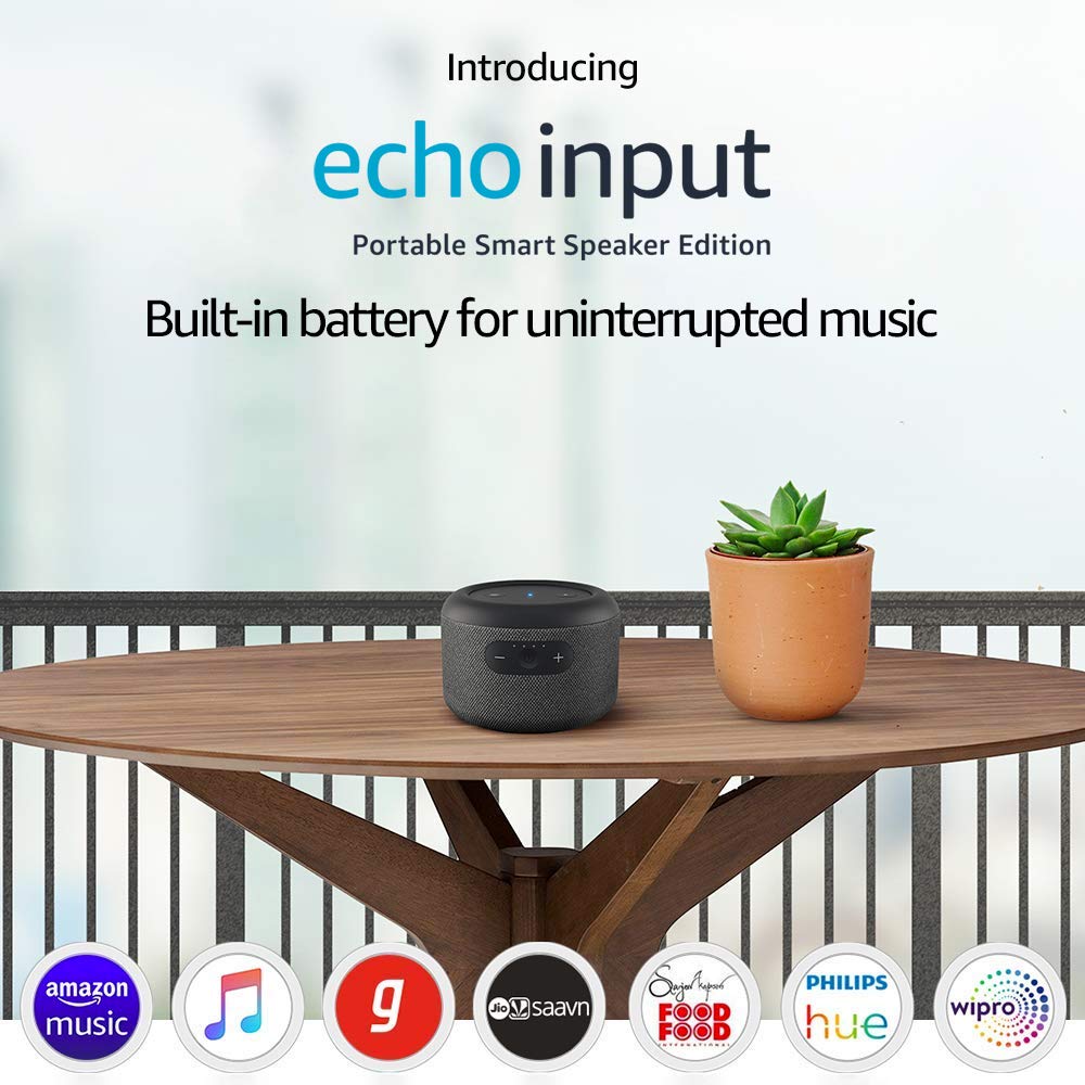 Amazon Echo Input Portable Smart Speaker Edition now available in India at ₹ 4,999