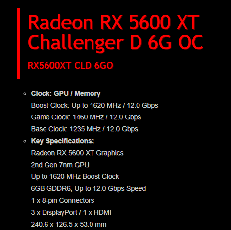 ASRock accidentally leaks the upcoming AMD RX 5600 XT specs