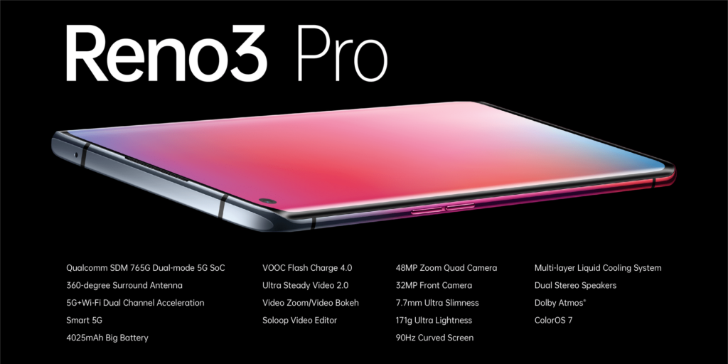 Oppo Reno 3 Pro 5G with 48MP quad-camera & Snapdragon 765G now available