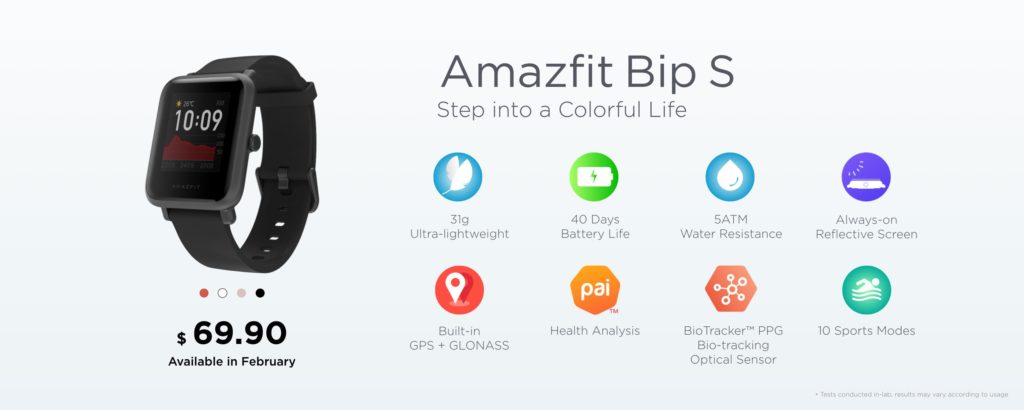 CES 2020: Amazfit Bip S with transflective colour display launched at $70