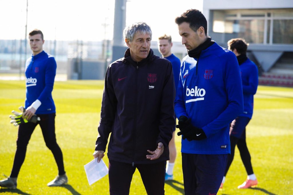 Quique Setién talks about managing Lionel Messi at Barcelona