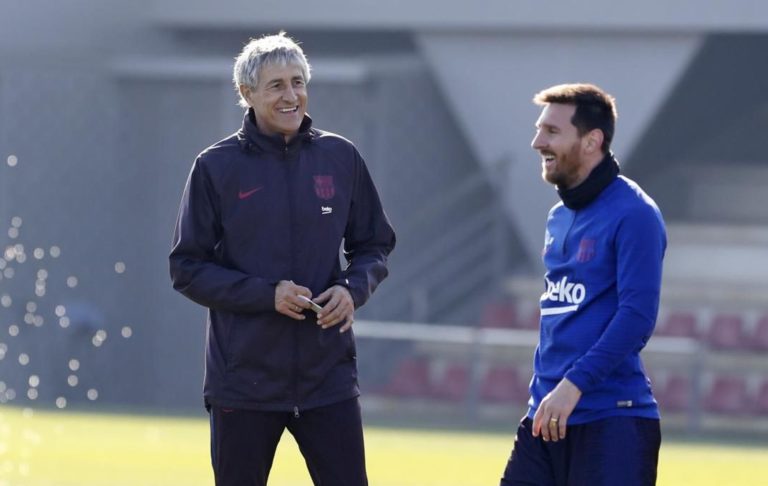 Quique Setién talks about managing Lionel Messi at Barcelona