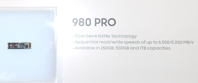 CES 2020: Samsung 980 PRO PCIe gen 4.0 M.2 NVMe SSD announced