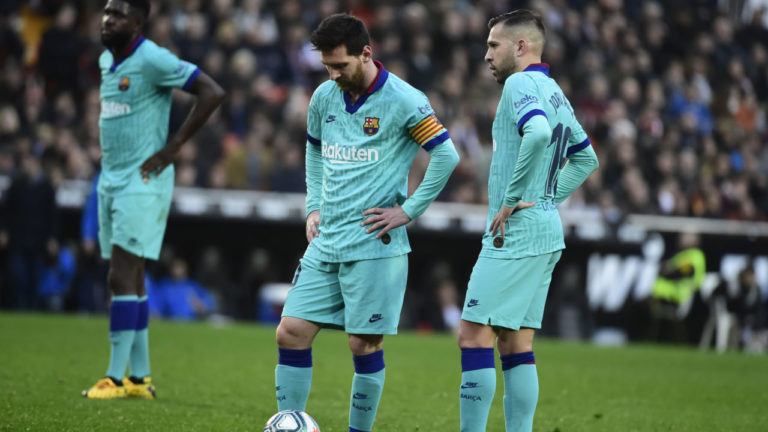 Barcelona suffer first defeat under Quique Setien