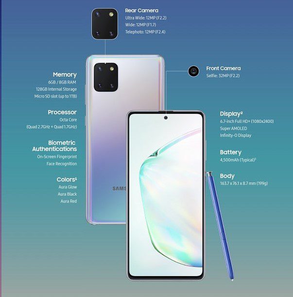 s10 lite note 10 lite2 Samsung Galaxy Note 10 Lite: Everything you need to know about this device.