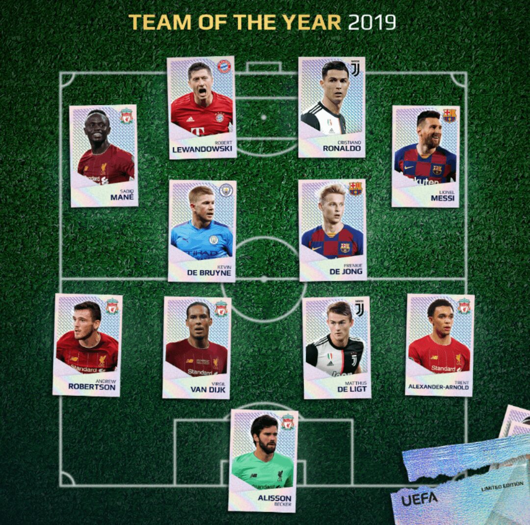 toty 2 UEFA have revealed the Team Of The Year 2019