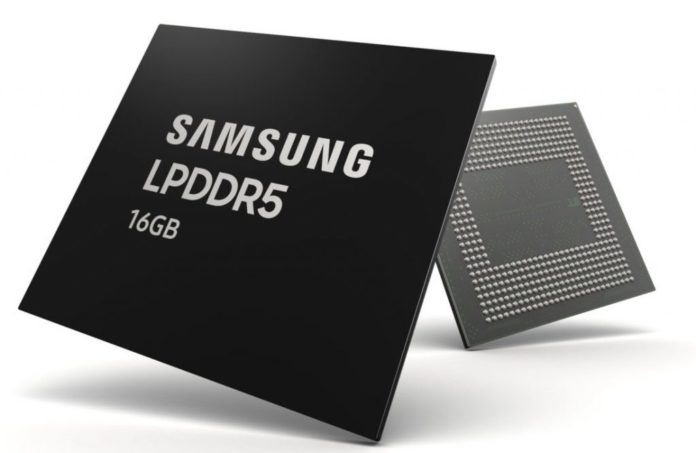 Samsung starts mass production of industry’s first 16GB LPDDR5 mobile DRAM