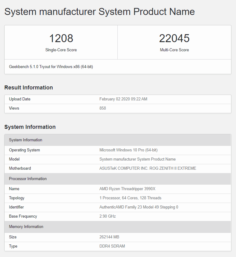 AMD Ryzen Threadripper 3990X's Geekbench multi-core score frightens every HEDT CPU out there