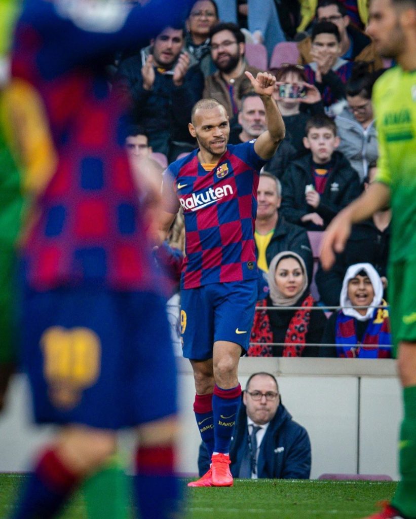 Quique Setien impressed with Martin Braithwaite's Barcelona debut
