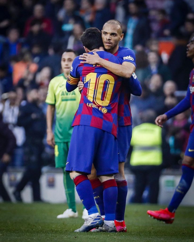 Braithwaite says he won’t wash his Barcelona kit after Messi's hug