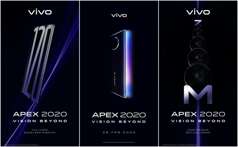 Vivo APEX 2020 teaser shows the design and launching soon
