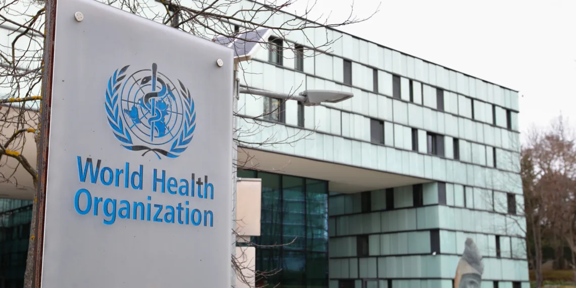 A logo is pictured outside a building of the World Health Organization (WHO) during an executive board meeting on update on the coronavirus outbreak, in Geneva, Switzerland, February 6, 2020. REUTERS/Denis Balibouse - RC2YUE95D6BJ