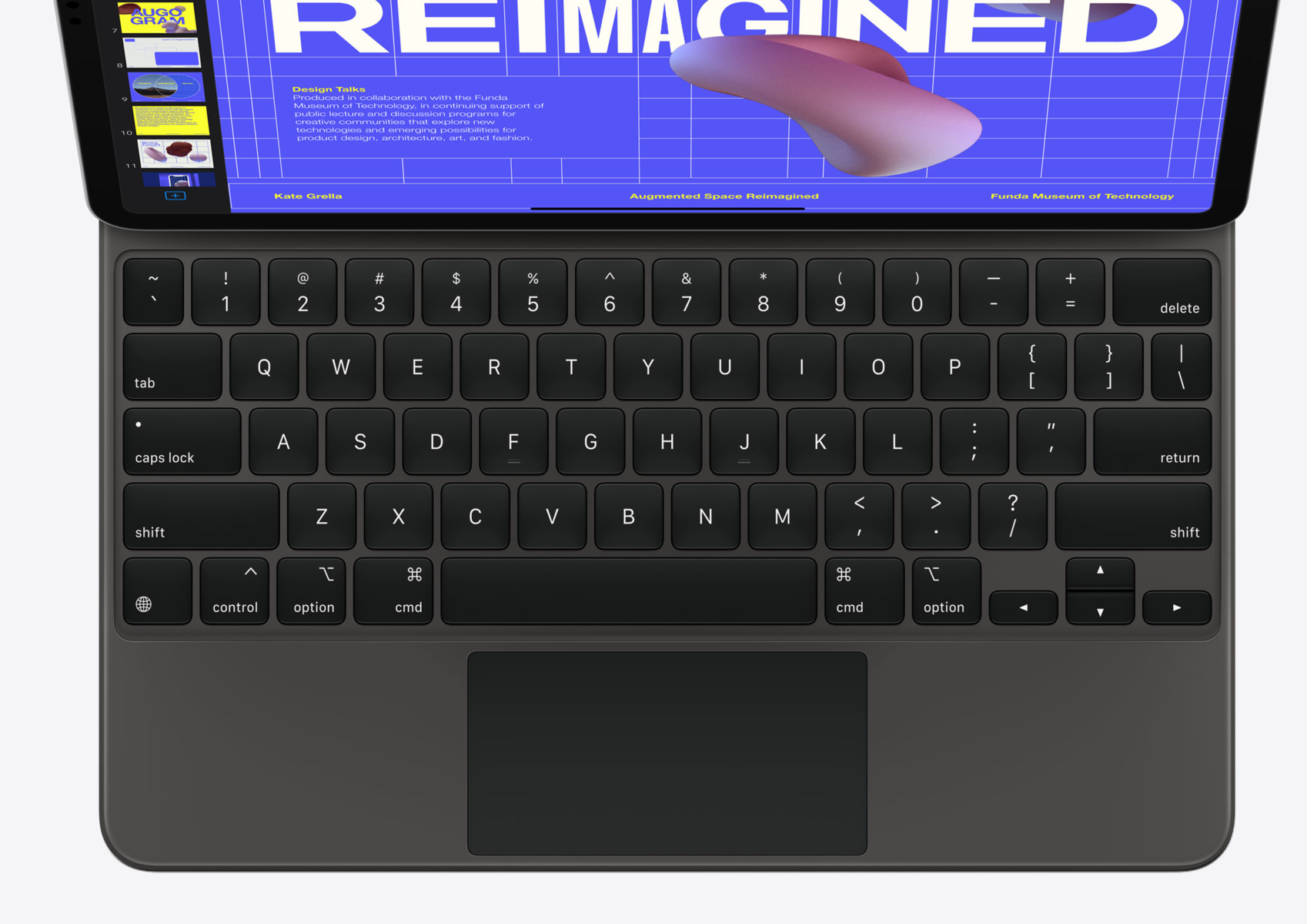 The new iPad Pro's Magic Keyboard with trackpad support starts at $299