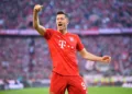 MUNICH, GERMANY - OCTOBER 26: Robert Lewandowski of FC Bayern Munich celebrates after scoring his team's second goal during the Bundesliga match between FC Bayern Muenchen and 1. FC Union Berlin at Allianz Arena on October 26, 2019 in Munich, Germany. (Photo by Sebastian Widmann/Bongarts/Getty Images)