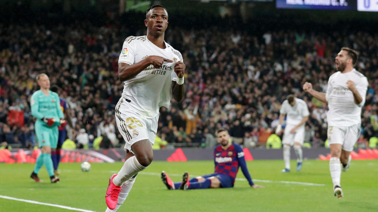 Vinicius Jr surpasses Messi to become the youngest El Clasico goalscorer of this century.