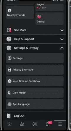 Facebooks-Dark-Mode-iOS_TechnoSports.co.in