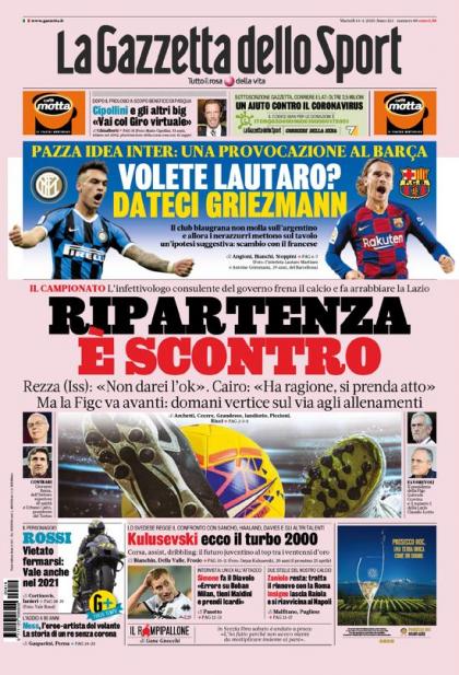 Papers: Inter wants Griezmann for Lautaro