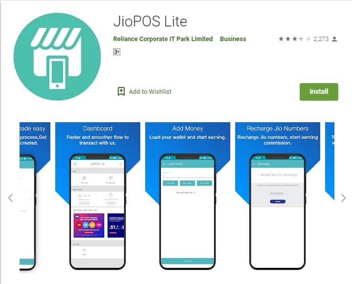 Recharge other’s Jio numbers and Earn Commission with JioPOS Lite App