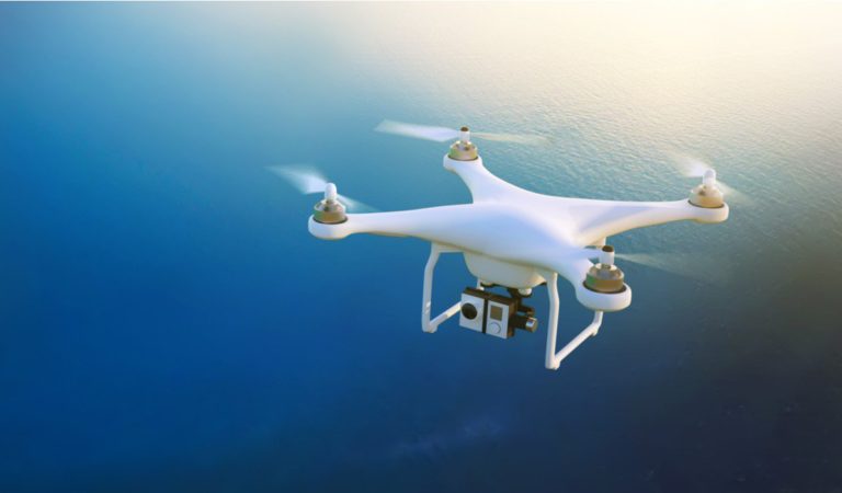 Drones deployed by an Indian Startup to disinfect Public Places