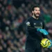 LIVERPOOL, ENGLAND - JANUARY 19: Liverpool's Alisson Becker gestures during the Premier League match between Liverpool FC and Manchester United at Anfield on January 19, 2020 in Liverpool, United Kingdom. (Photo by Alex Dodd - CameraSport via Getty Images)