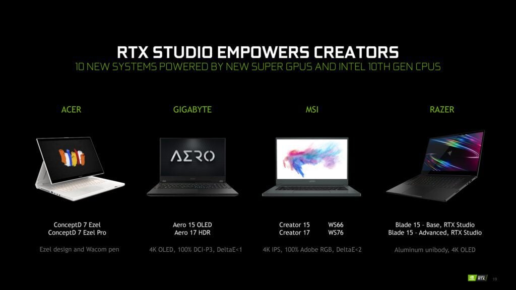 NVIDIA announces RTX Super Mobile GPUs for Gaming Laptops alongside the new GTX 1650 Ti