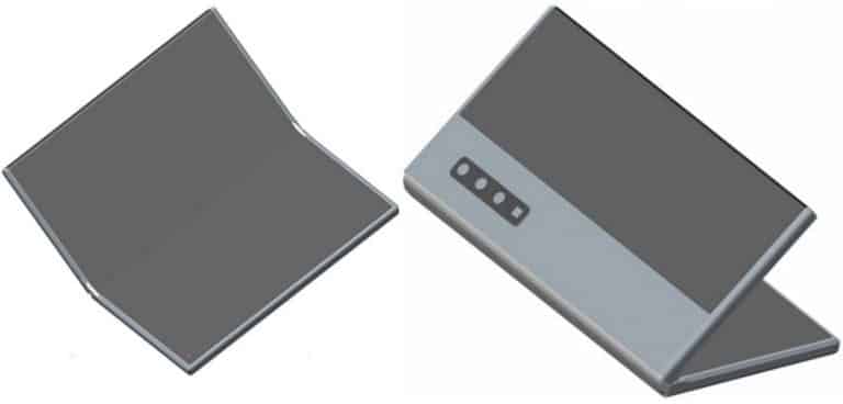 Huawei patent schematic shows a new Foldable smartphone with quad-camera