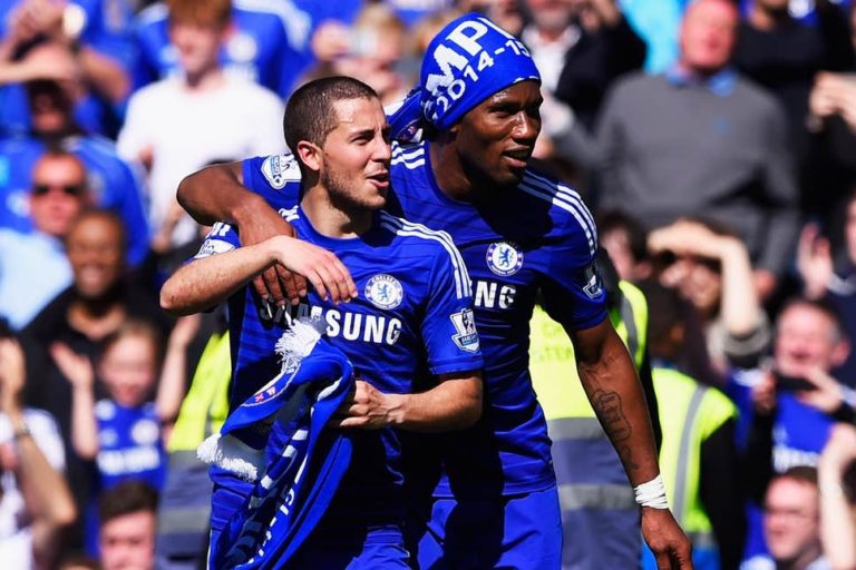 Hazard reveals how Drogba convinced him to join Chelsea in 2012