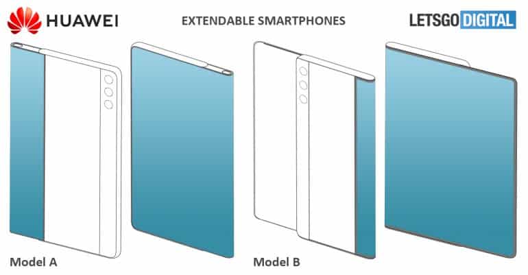 huawei smartphone modellen 770x401 1 Huawei files two Patent with Sliding Display