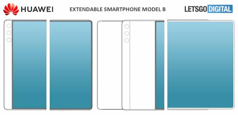 smartphones met uitschuifbaar scherm 770x374 1 Huawei files two Patent with Sliding Display