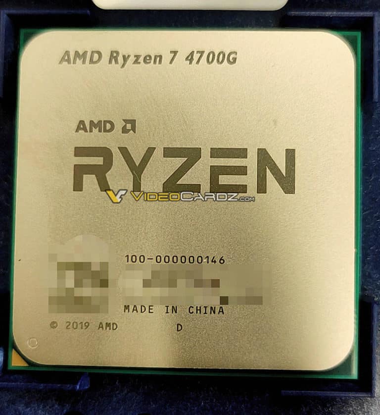 AMD Ryzen 7 4700G is real, 8 cores & SMT with 4.4 GHz boost clock