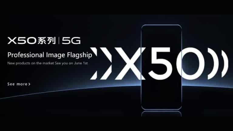 Vivo X50 5G arriving on June 1