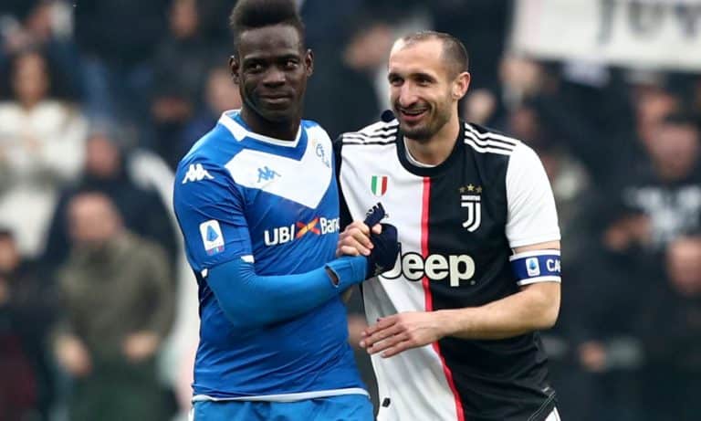 Giorgio Chiellini accuses Mario Balotelli of being a negative person