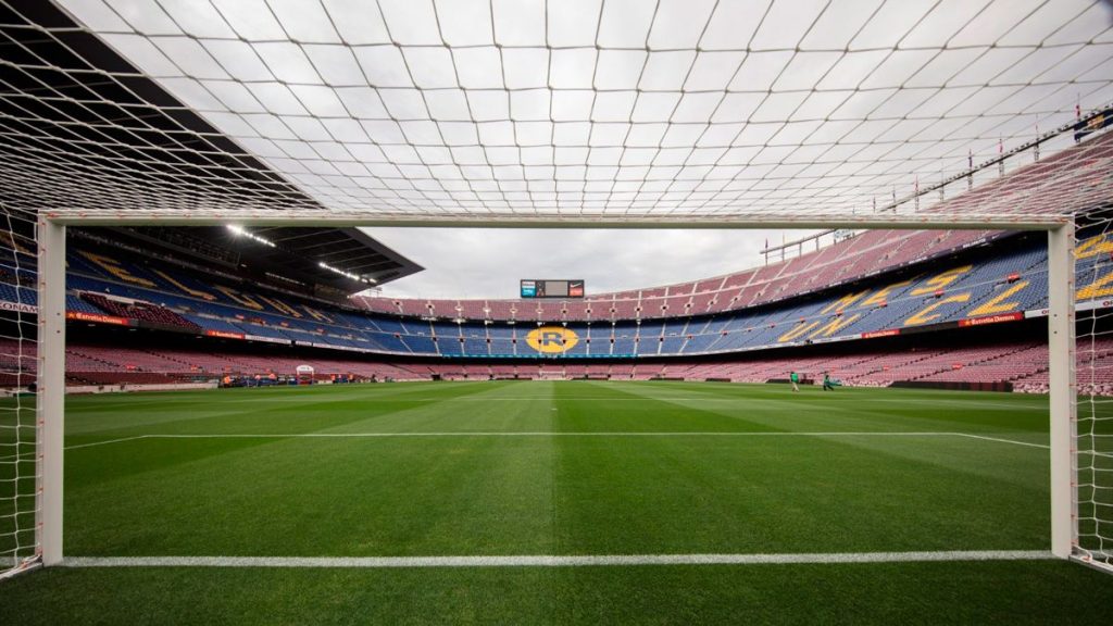 camp nou Barcelona bury time capsule and lay first bricks for Camp Nou renovation