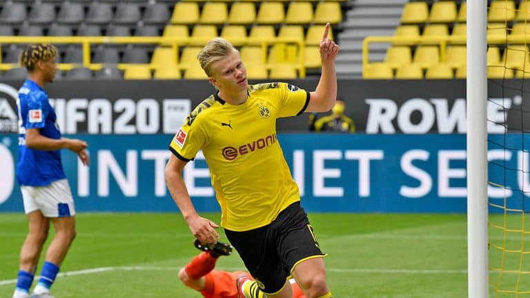 Haaland scores the first goal of Bundesliga as they resume the 2019-20 season