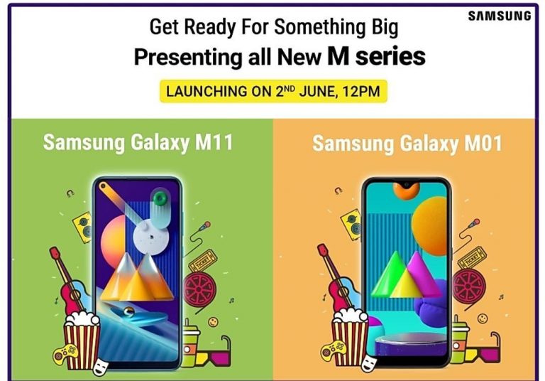 Samsung Galaxy M01 and M11 launching on June 2 in India