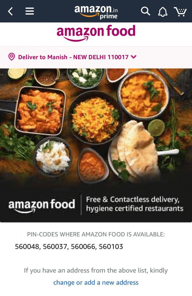 image 1 Amazon enters food delivery business in India