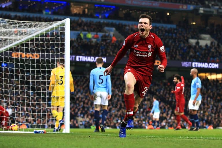 Andy Robertson hopes they can celebrate the Premier League title