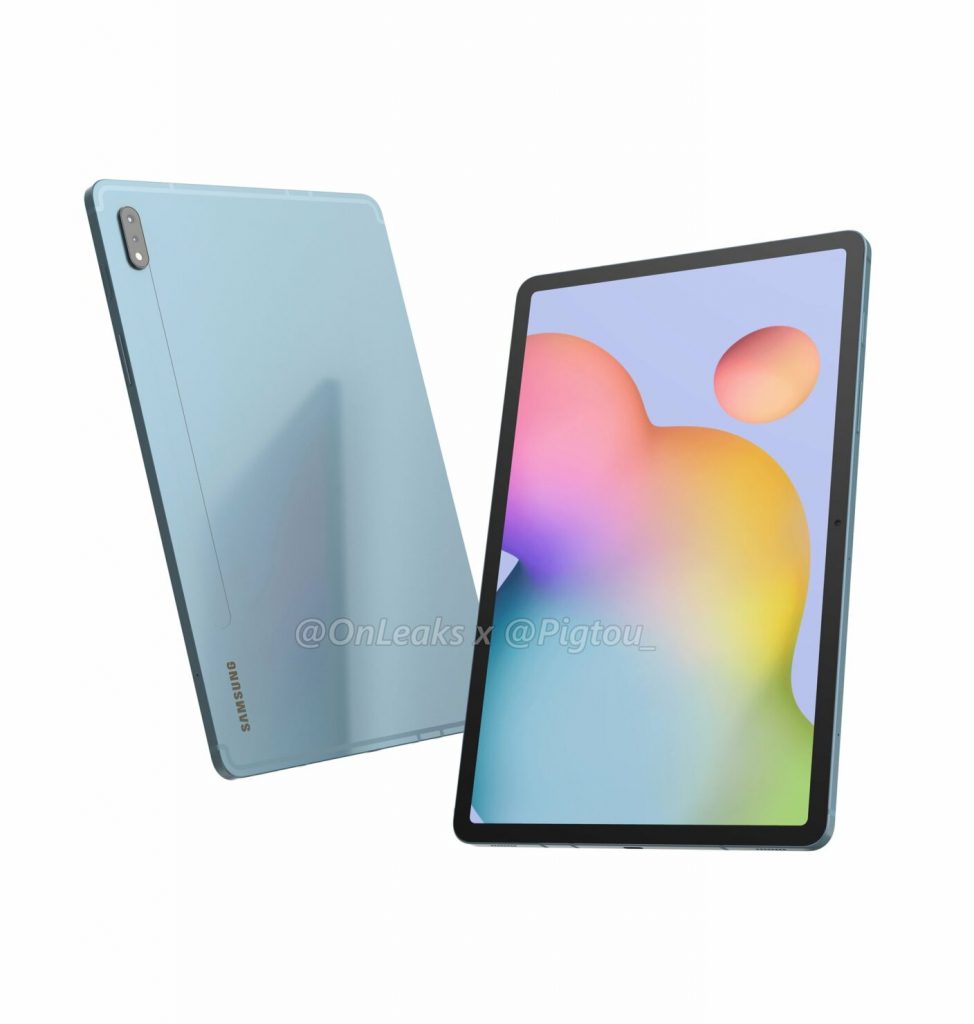 Leaked renders reveal the look of the Samsung Galaxy Tab S7