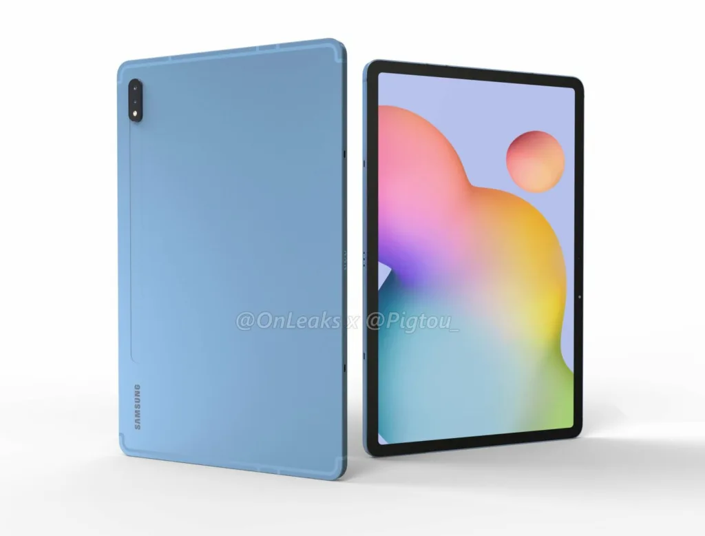 Leaked renders reveal the look of the Samsung Galaxy Tab S7
