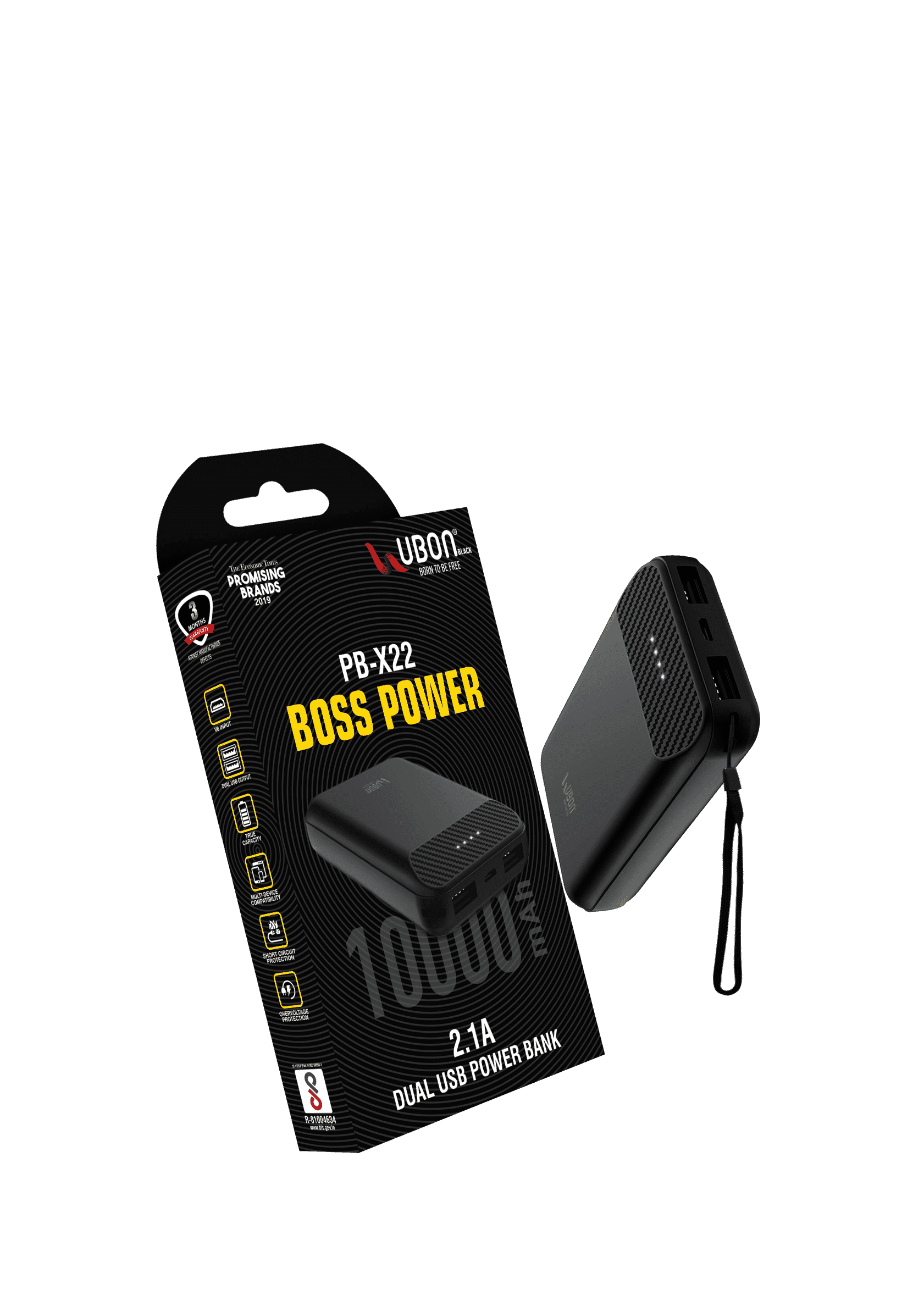 UBON PB X-22 BOSS POWER - Power Bank -2-TechnoSports.co.in