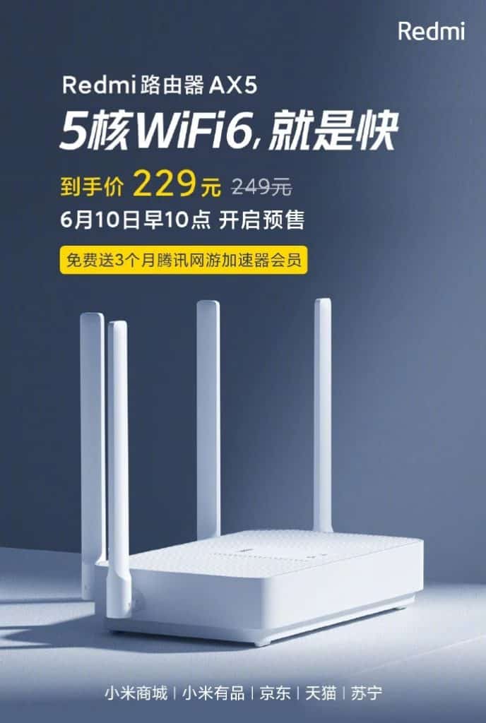 Xiaomi Redmi AX5 Router: New Addition in Wi-Fi 6 Enabled Router Lineup