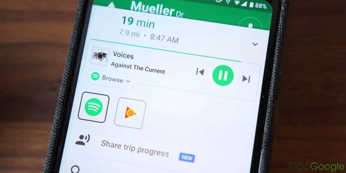 Google Maps for Android to support Youtube Music while navigating