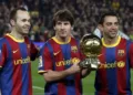 messi iniesta xavi barcelona