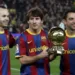 messi iniesta xavi barcelona