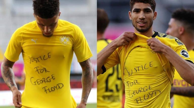 Footballers show their support for #BlackLivesMatter movement after the death of Geroge Floyd