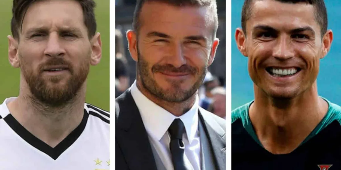 messi beckham ronaldo football footballers leg insurance