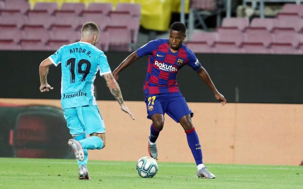 Ansu Fati and Riqui Puig show their talent in the match against Leganes
