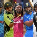 Top 10 batsmen with the most sixes in international cricket