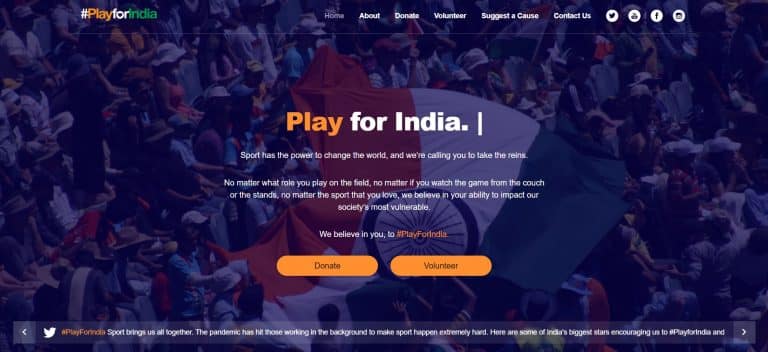 Play for India: Indian stars come together to support this great initiative to help the sports community